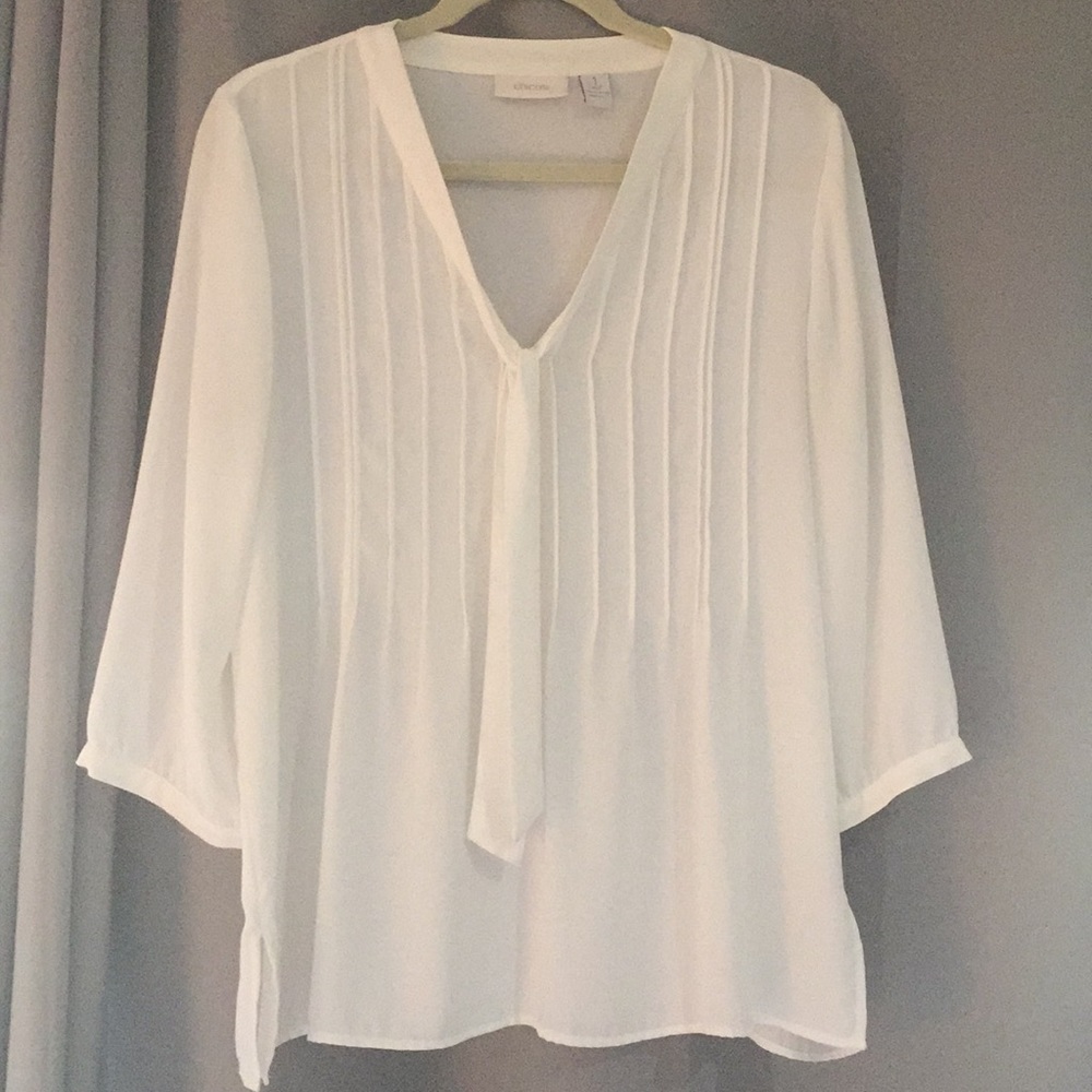 White Flowy Blouse